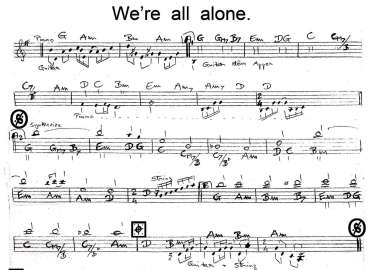 We're All Alone sheet