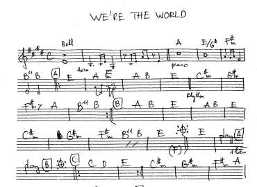 We are The World sheet