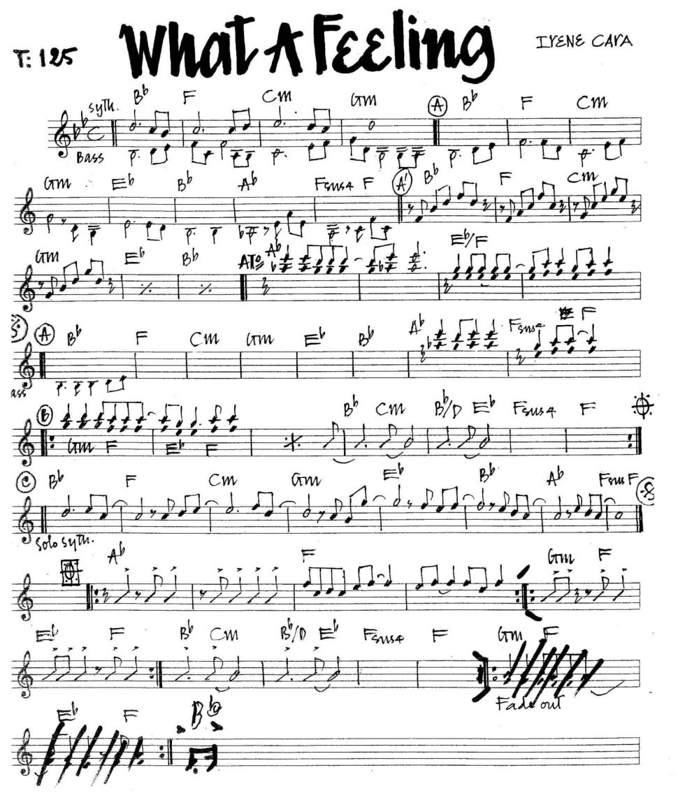 What A Feeling sheet