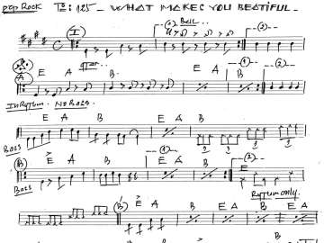 What Makes You Beatiful sheet có lời 