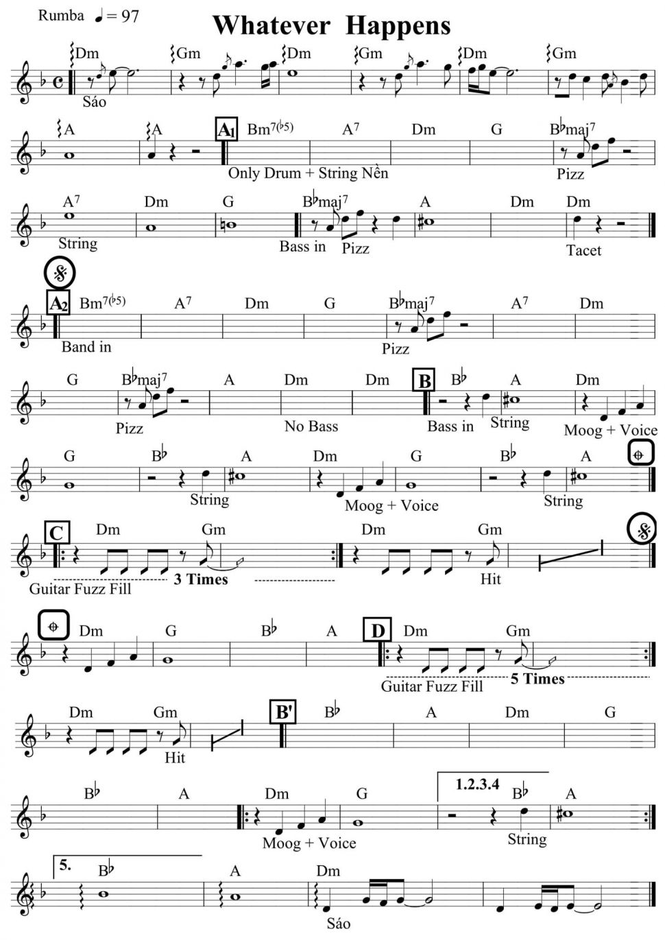 Whatever Happens sheet