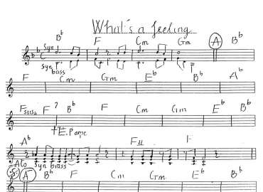 What's A Feeling sheet có lời 