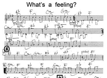 What's A Feeling sheet