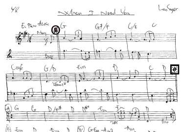 When I Need You sheet có lời 