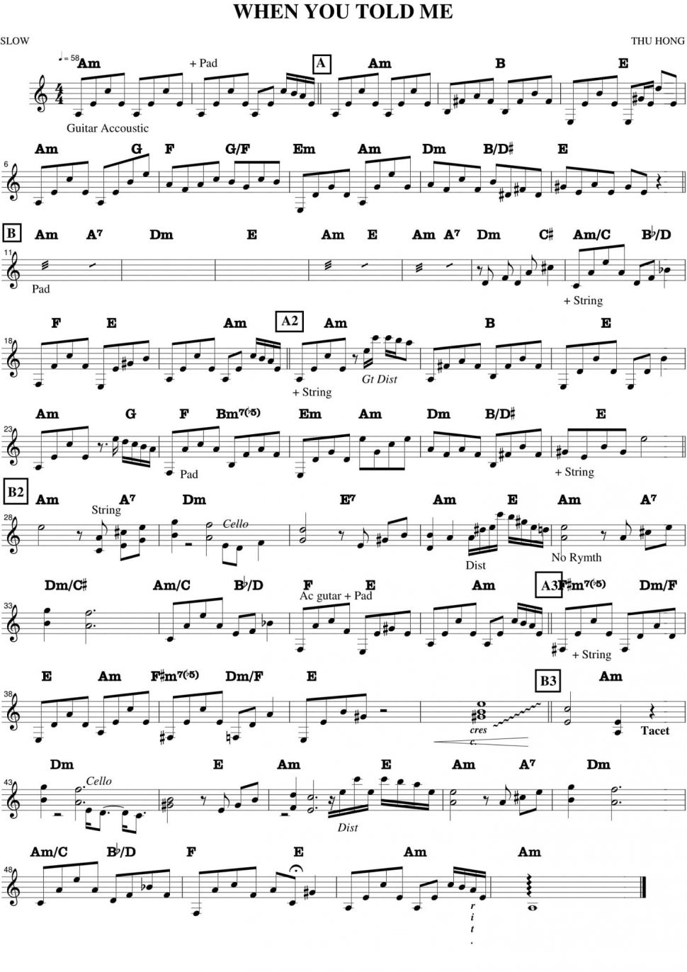 When You Told Me sheet