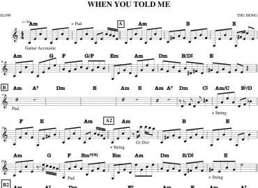 When You Told Me sheet có lời 