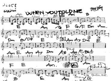 When You Told Me sheet