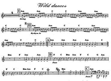 Wild Dances sheet