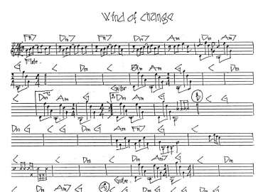 Wind Of Change sheet