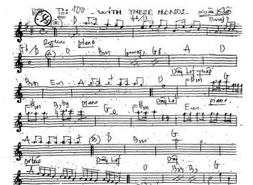 With These Hands sheet