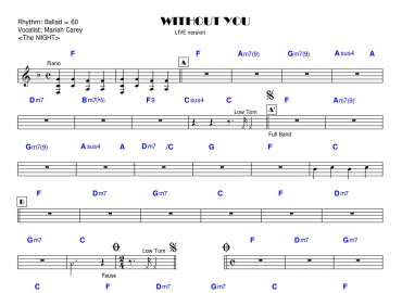 Without You sheet