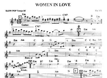 Woman In Love sheet