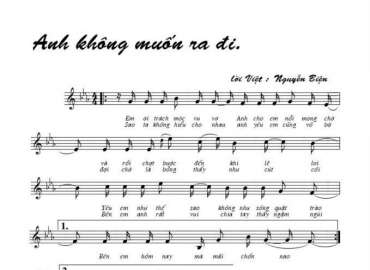 Anh không muốn ra đi sheet có lời