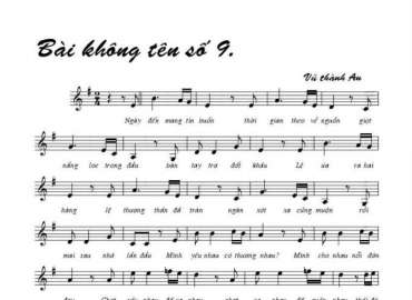 Bài Không Tên Số 9 sheet có lời