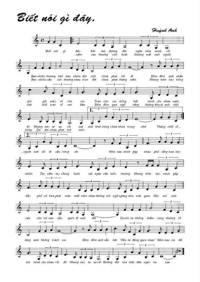 Biết Nói Gì Đây sheet