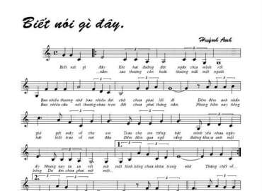 Biết Nói Gì Đây sheet có lời