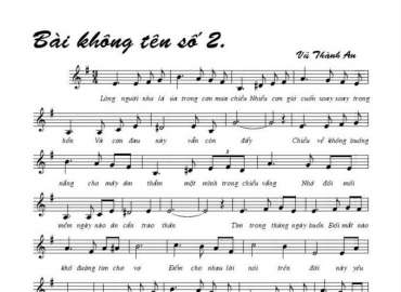 Bài Không Tên Số 2 sheeet
