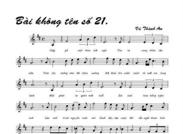 Bài Không Tên Số 21 sheet có lời