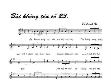 Bài Không Tên Số 23 sheet có lời