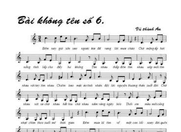 Bài Không Tên số 6 sheet có lời