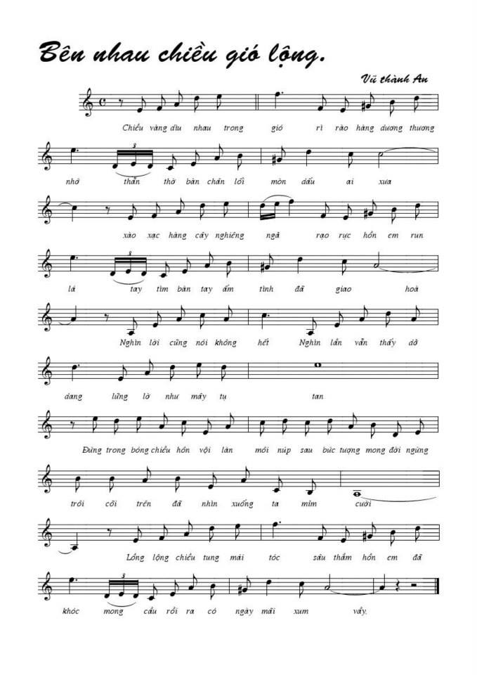 Bên Nhau Chiều Gió Lộng sheet