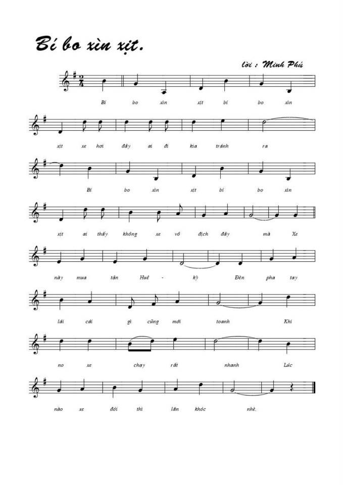 Bí Bo Sìn Xịt sheet