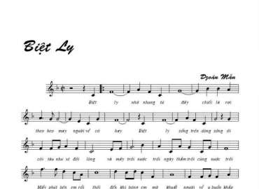 Biệt Ly sheet có lời