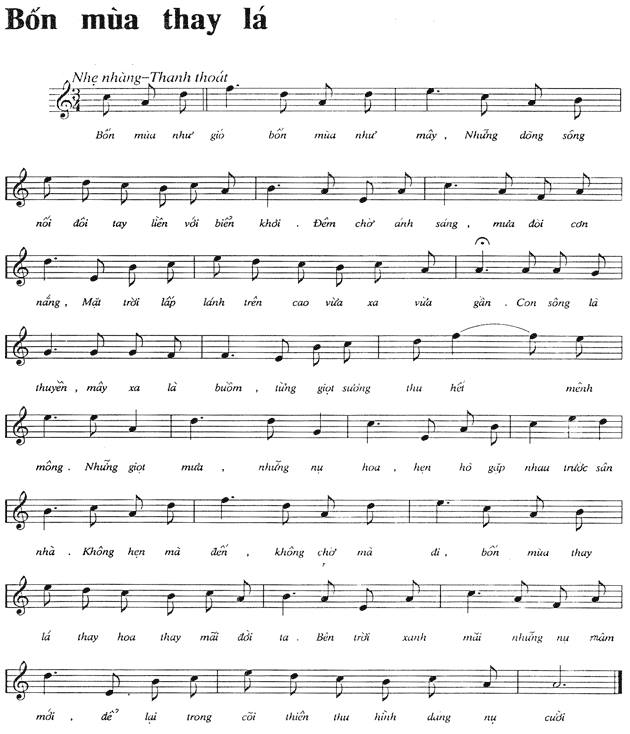 Bốn Mùa Thay Lá sheet