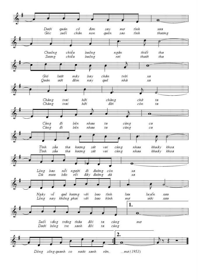 Chiều tha hương sheet có lời