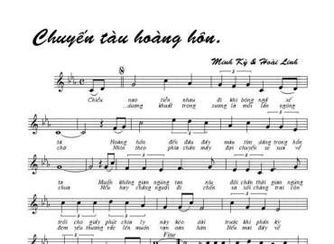 Chuyến tàu hoàng hôn sheet có lời