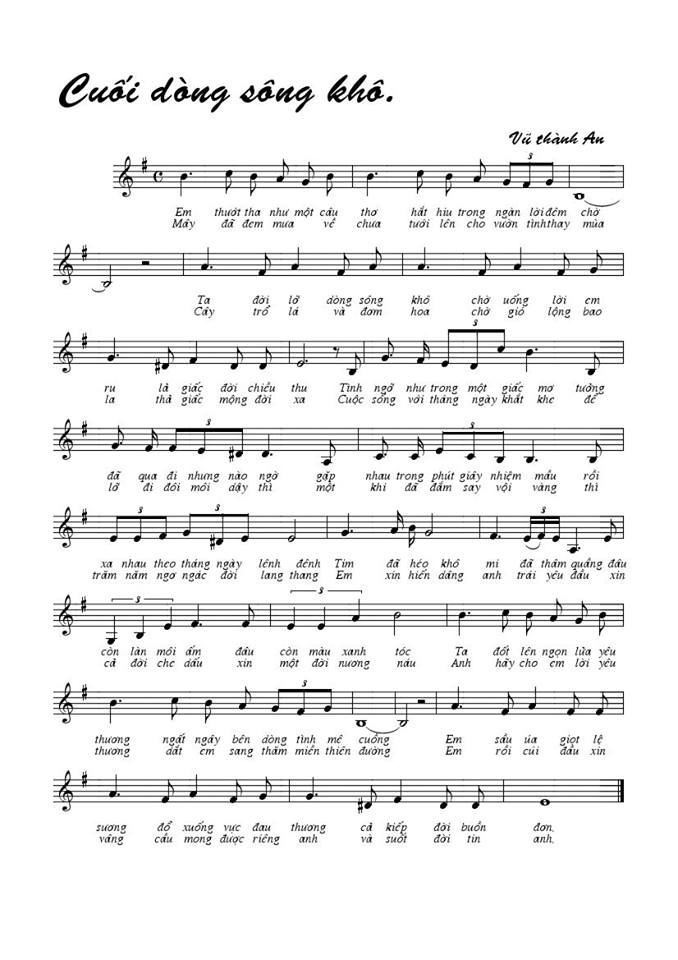 Cuối dòng sông khô sheet