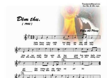 Đêm Thu sheet có lời