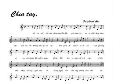 Chia tay sheet có lời