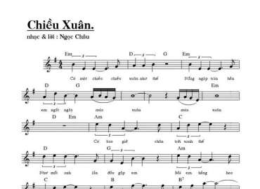 Chiều xuân sheet có lời