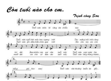 Còn tuổi nào cho em sheet có lời