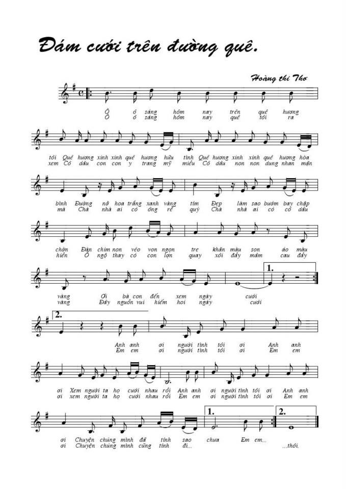 Đám Cưới Đường Phố sheet