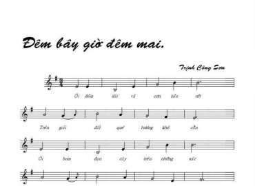 Đêm Bây Giờ Đêm Mai sheet có lời