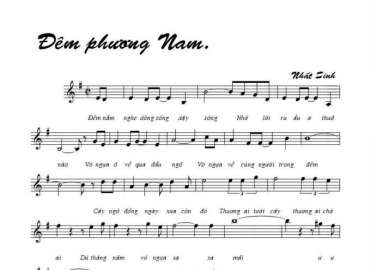 Đêm Phương Nam sheet có lời
