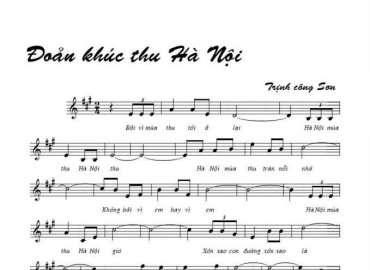 Đoản Khúc Thu Hà Nội sheet có lời