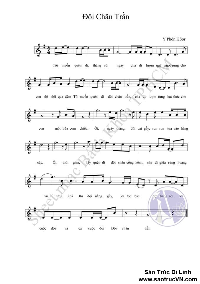 Đôi Chân Trần sheet