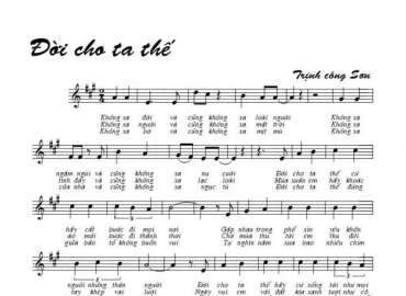 Đời Cho Ta Thế sheet có lời