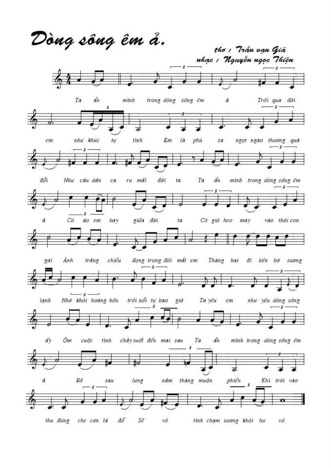 Dòng Sông Êm Ả sheet