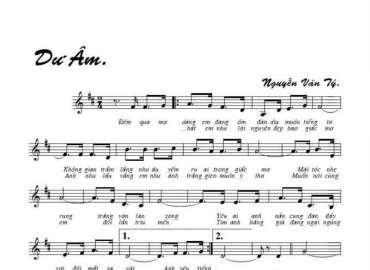 Dư Âm sheet có lời