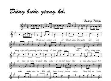 Dừng Bước Giang Hồ sheet có lời