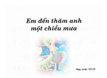 Em Đến Thăm Anh Một Chiều Mưa sheet có lời 
