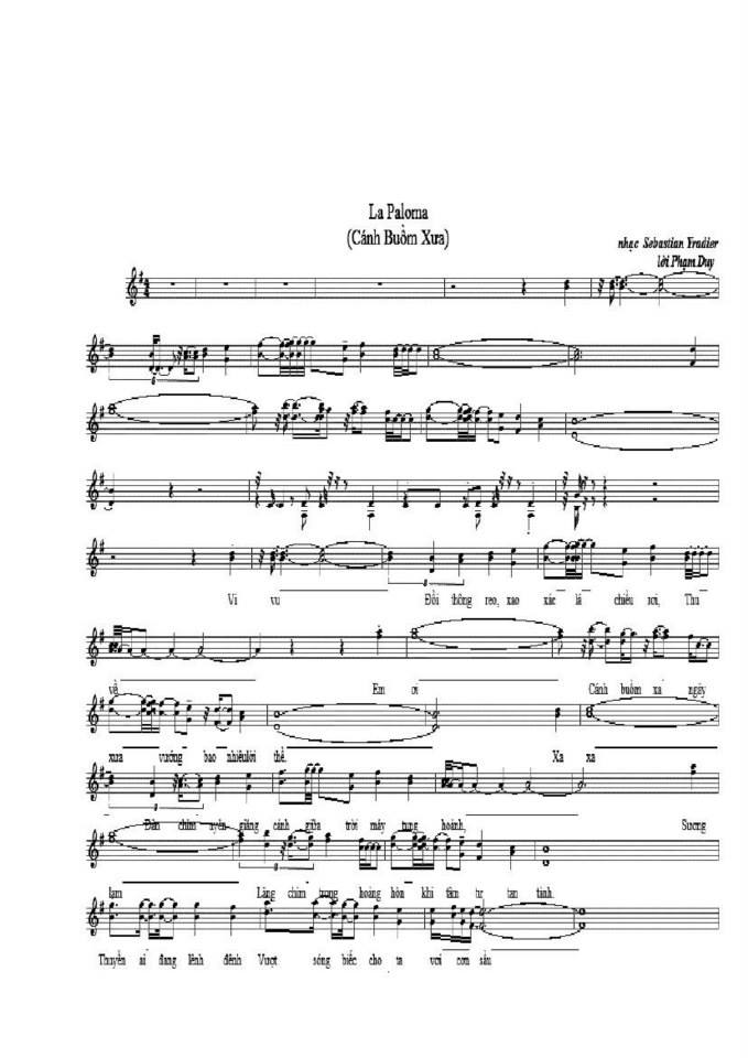 Cánh buồm xưa sheet