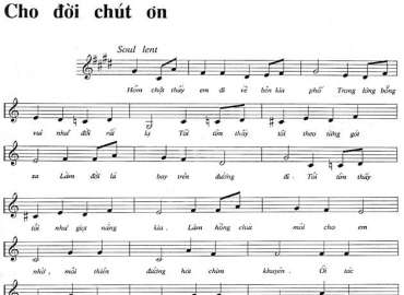 Cho đời chút ơn sheet có lời