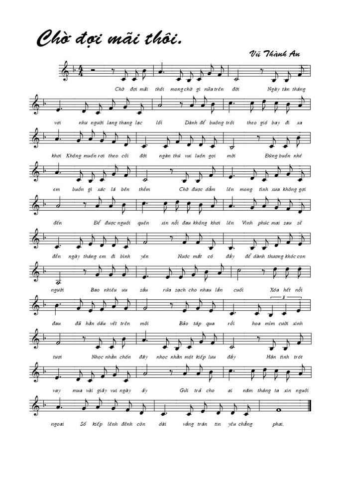 Chờ đợi mãi thôi sheet