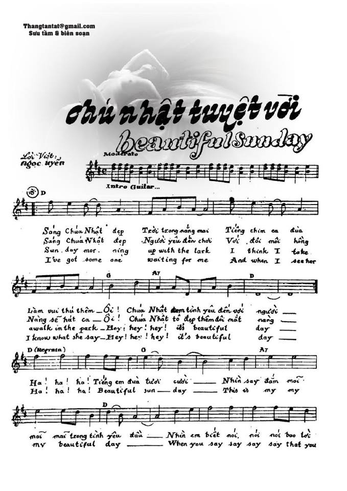 Chú nhật tuyệt vời sheet