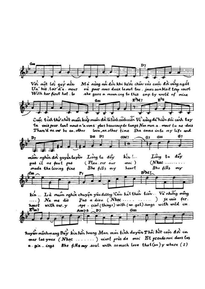 Chuyện tình sheet có lời